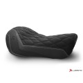 LUIMOTO (Hex-Diamond) Rider Seat Cover for the HARLEY DAVIDSON SPORTSTER IRON 883 (2016+)